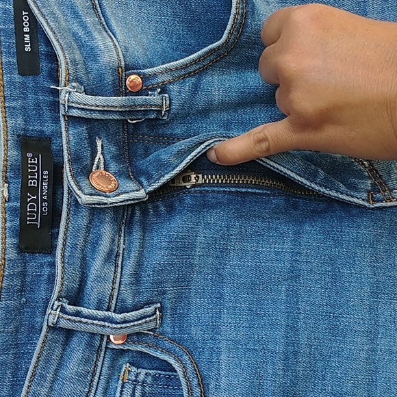 JUDY BLUE Slim Boot Jeans Size 28 - Picture 6 of 15